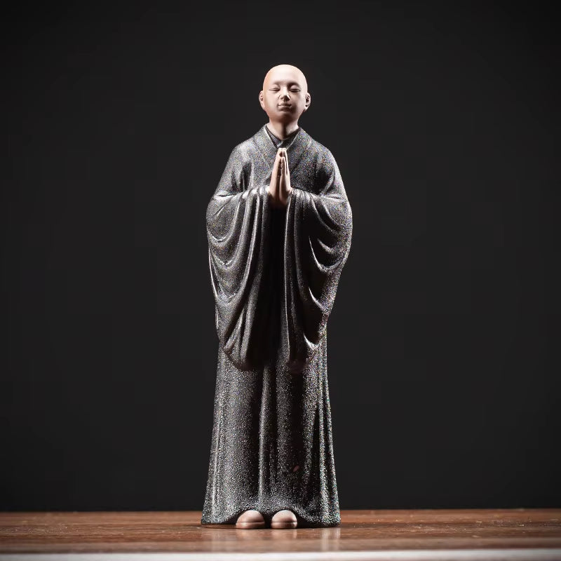 Zen Monk Buddha Ceramics Statue