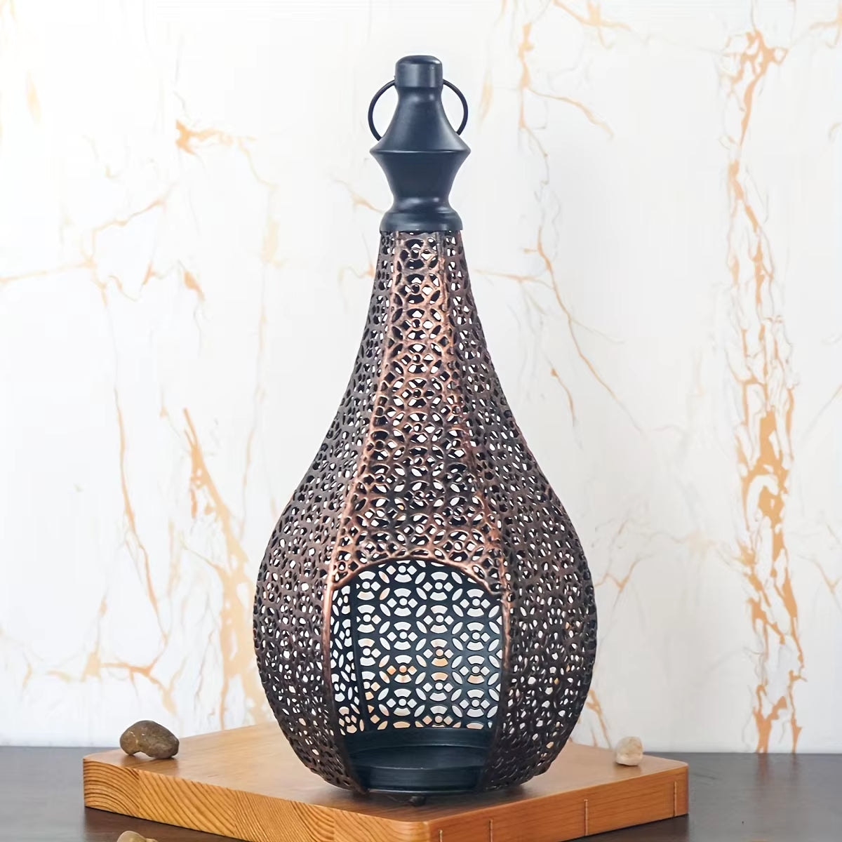 Metal Lantern Candle Holder