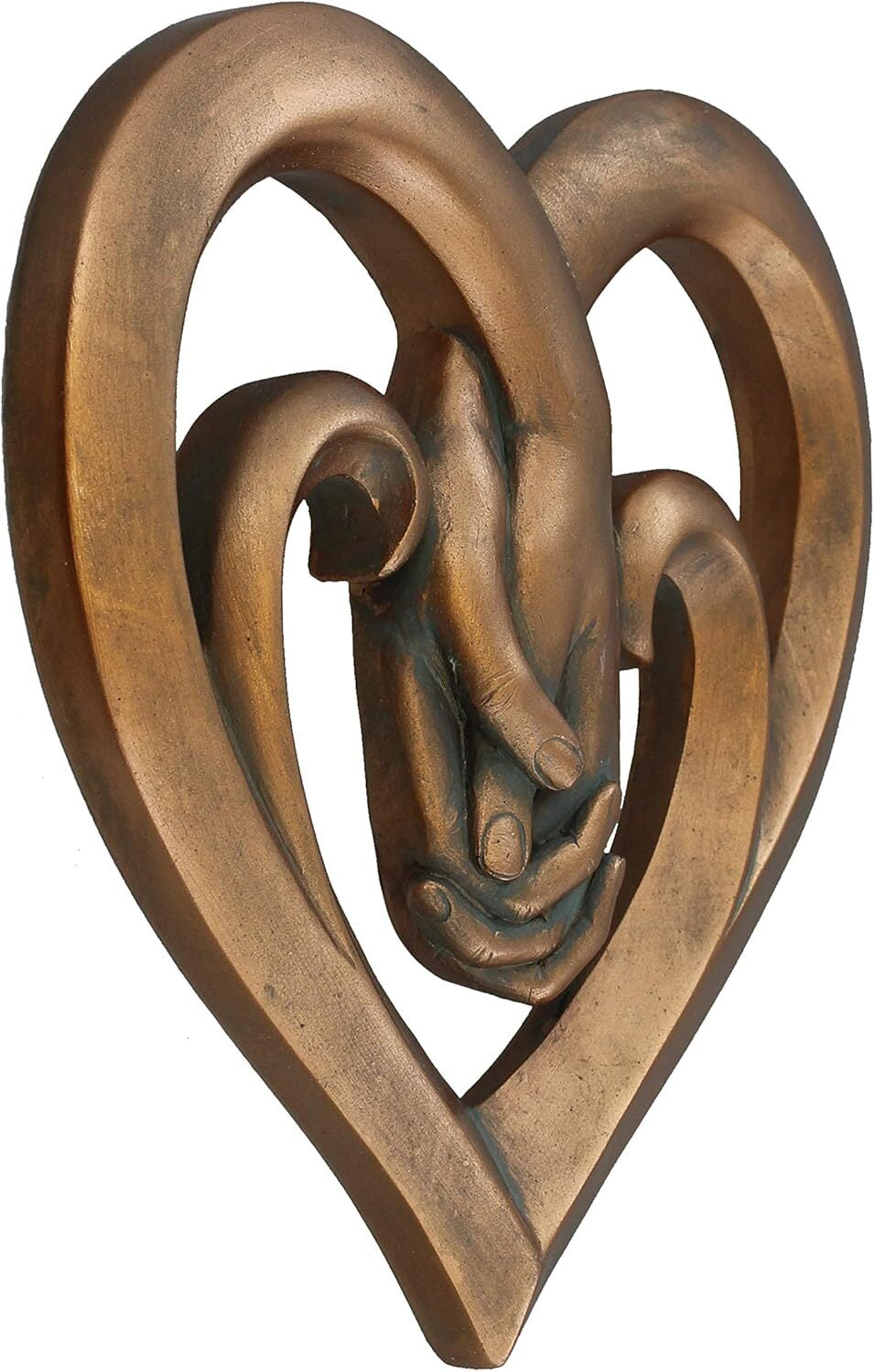Heart Holding Hands Wall Sculpture