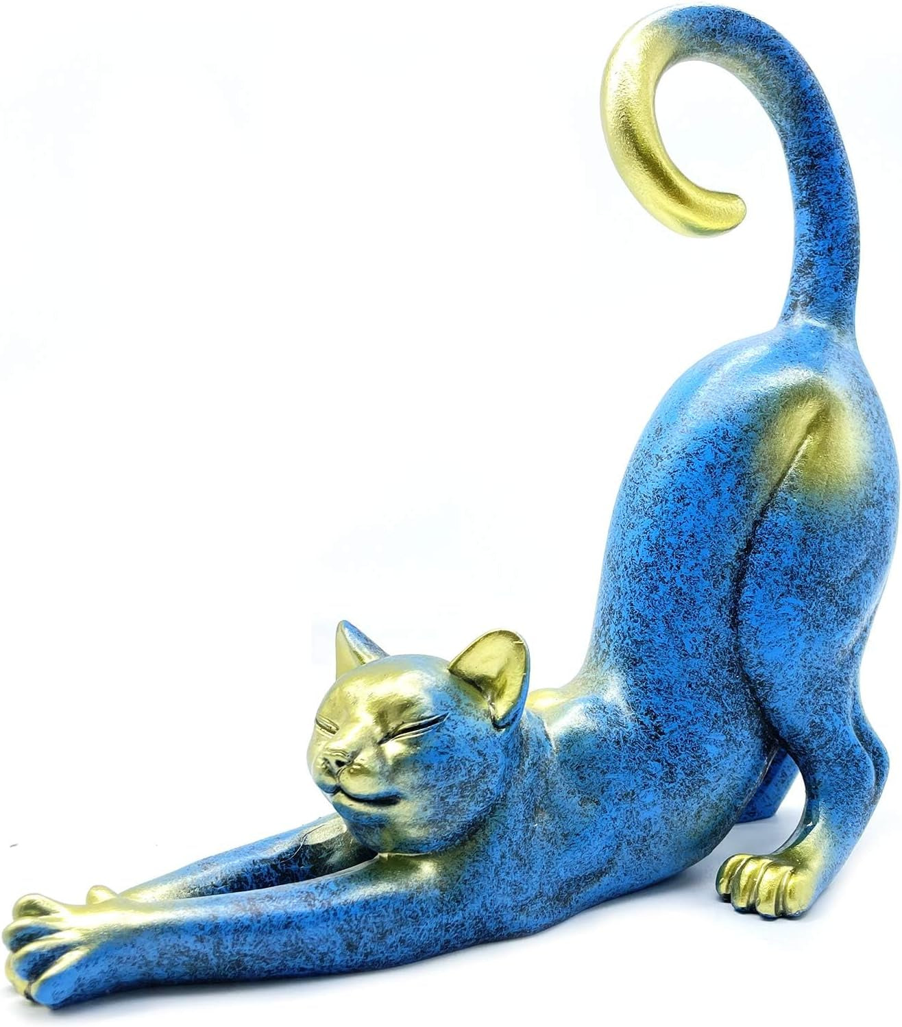 Cat Stretching Statue