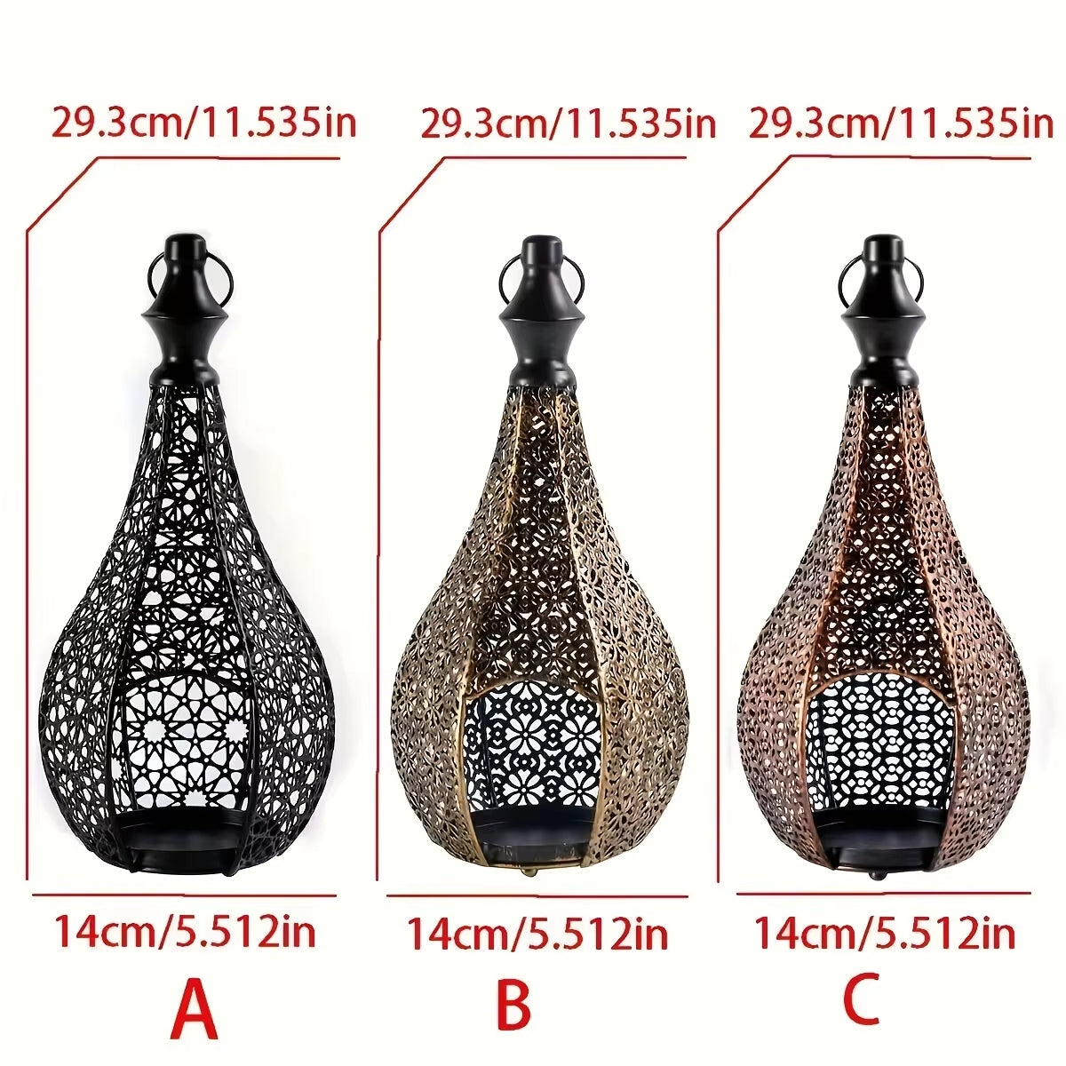 Metal Lantern Candle Holder