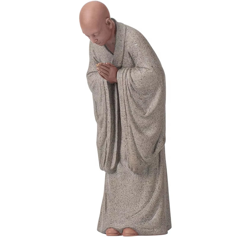 Zen Monk Buddha Ceramics Statue