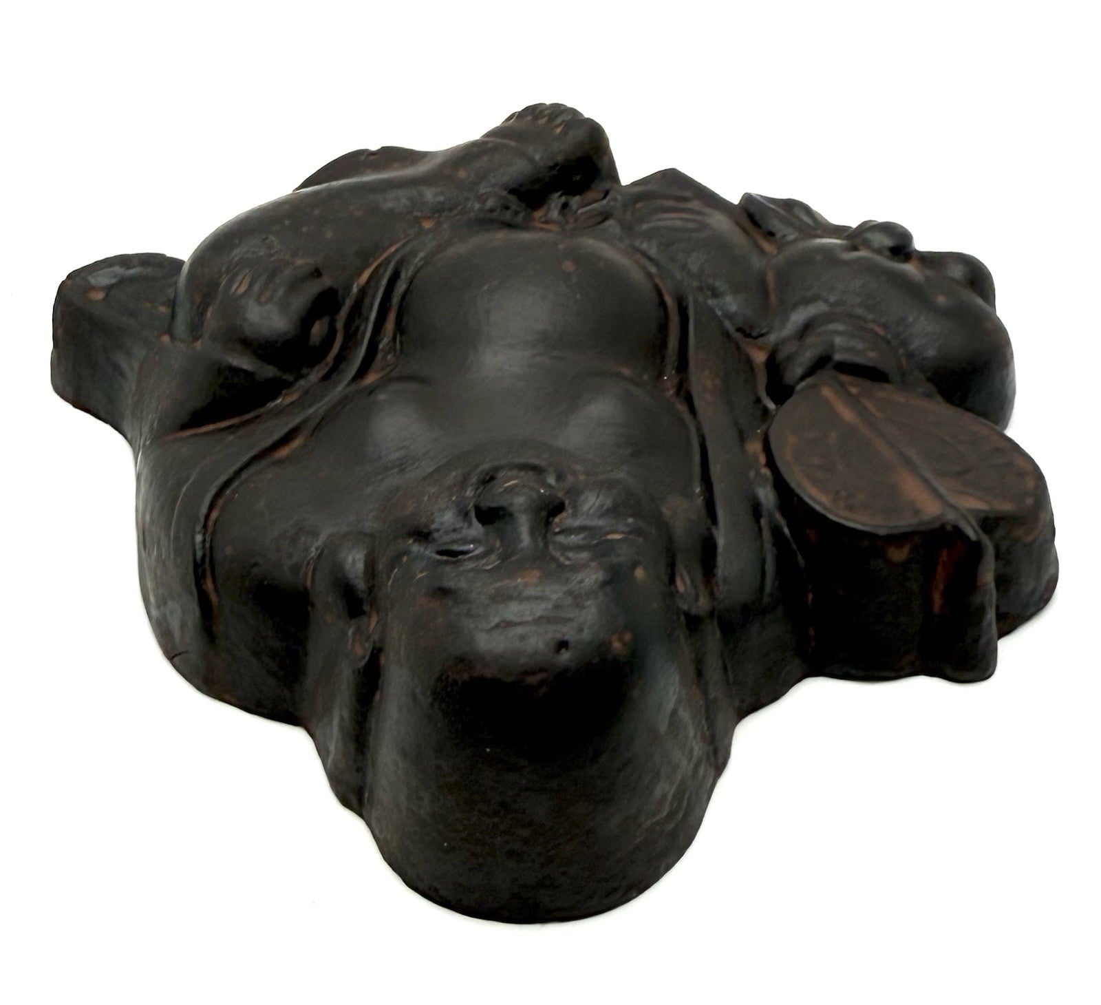 Happy Buddha Figural Wall Art Sculpture