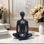 Handmade Yoga Pose Lady Figurine