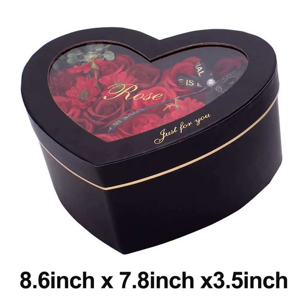 Heart-Shaped Rose Gift Box