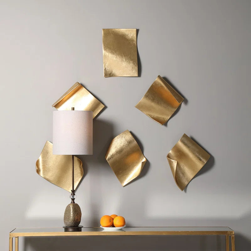 Glam Abstract Metal Wall Decor