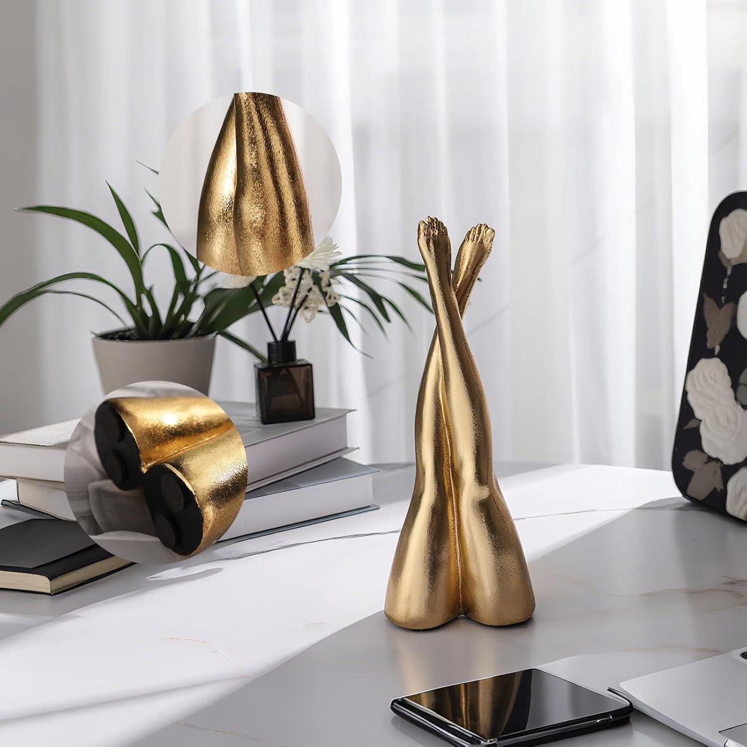 Elegant Female Legs Sculptures