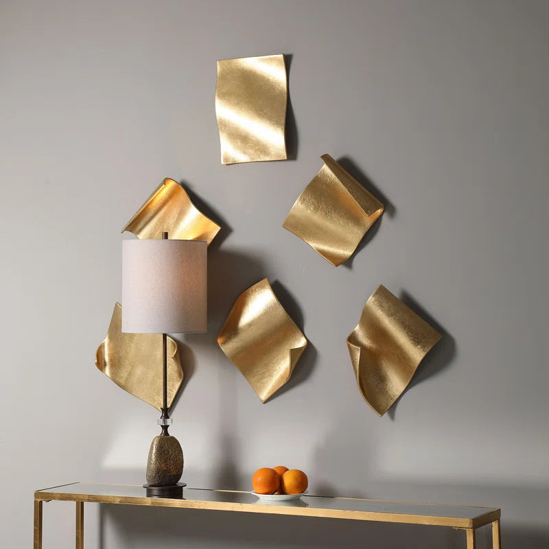 Glam Abstract Metal Wall Decor