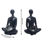 Handmade Yoga Pose Lady Figurine