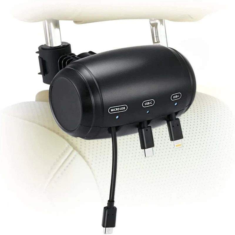 Retractable Car Backseat Charging Station
