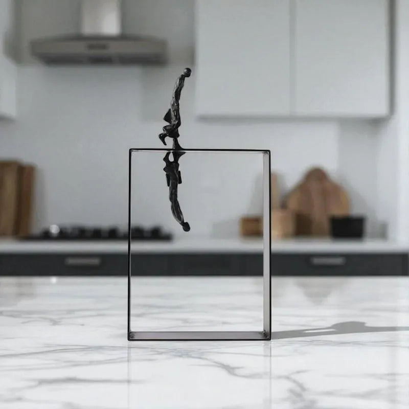 Abstract Reflection Metal Sculpture