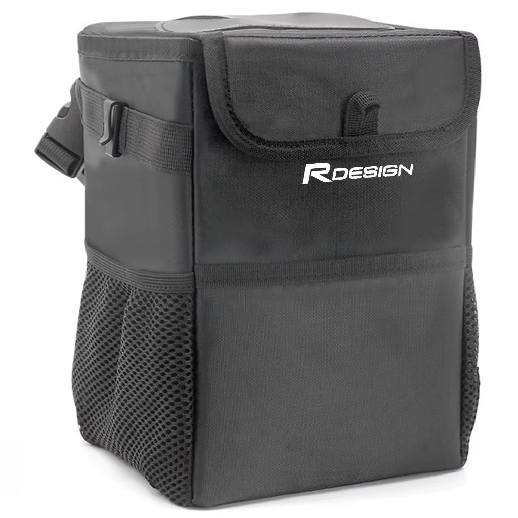 Waterproof Car Trash Can & Storage Bag - Portable Removable Vehicle Garbage Bin with Hanging Strap & Storage Pockets – Car Accessories & Road Trip Gift for Drivers
