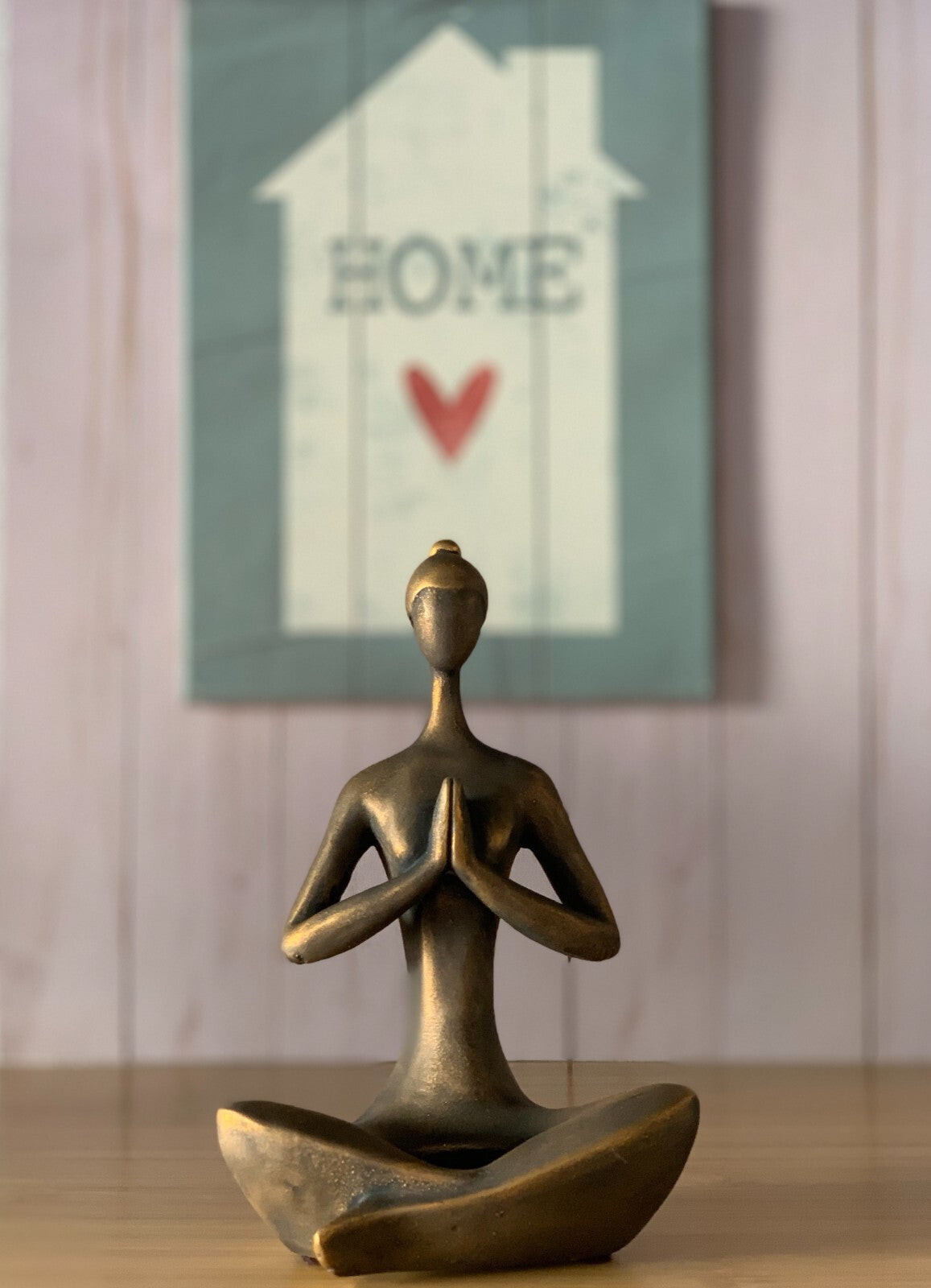 Handmade Yoga Pose Lady Figurine Candleholder