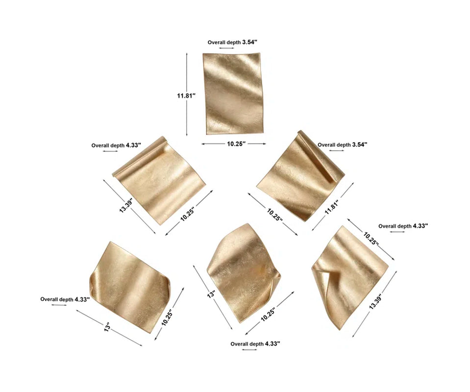 Glam Abstract Metal Wall Decor