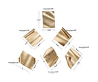 Glam Abstract Metal Wall Decor