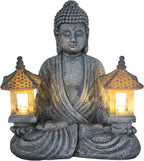 Buddha Outdoor Solar Figurine Decor Light