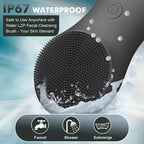 Silicone Face Scrubber – Electric Facial Cleansing Brush with 6 Speed Vibration Technology – Rechargeable & Waterproof Exfoliating Face Massager for Deep Cleansing & Glowing Skin (Men & Women)