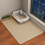 Double Layer Cat Litter Mat – Waterproof Honeycomb Anti-Tracking Litter Box Mat
