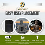 Buddha Outdoor Solar Figurine Decor Light