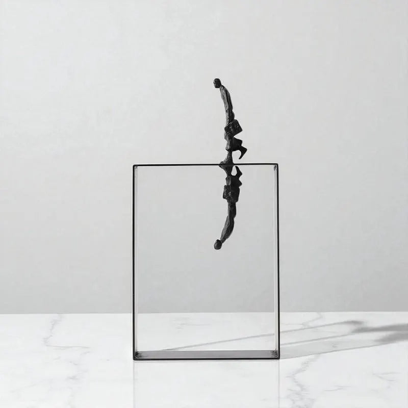 Abstract Reflection Metal Sculpture