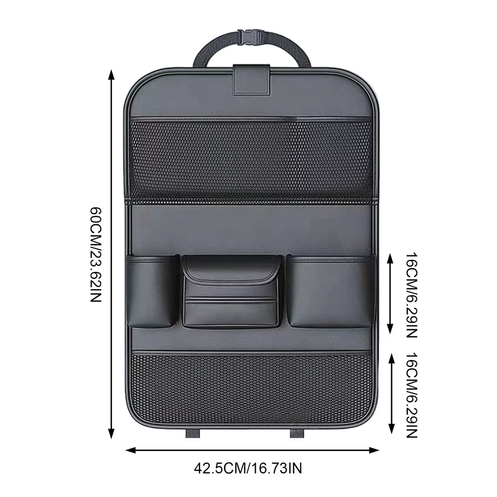 Leather Car Seat Back Organizer 