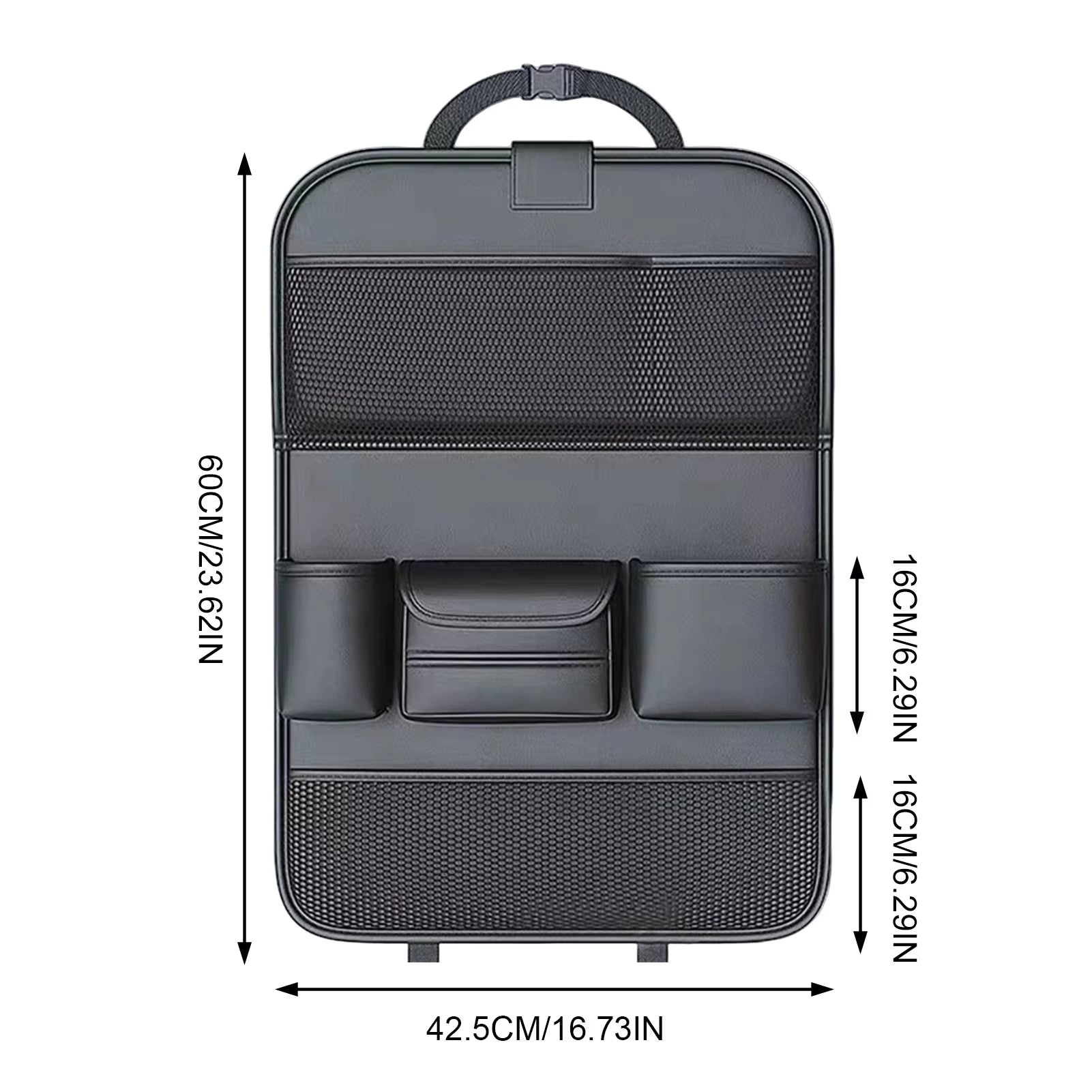 Leather Car Seat Back Organizer 