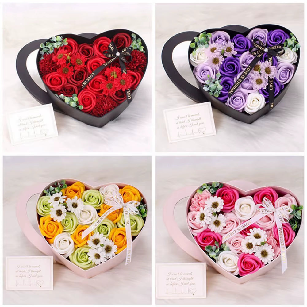 Heart-Shaped Rose Gift Box