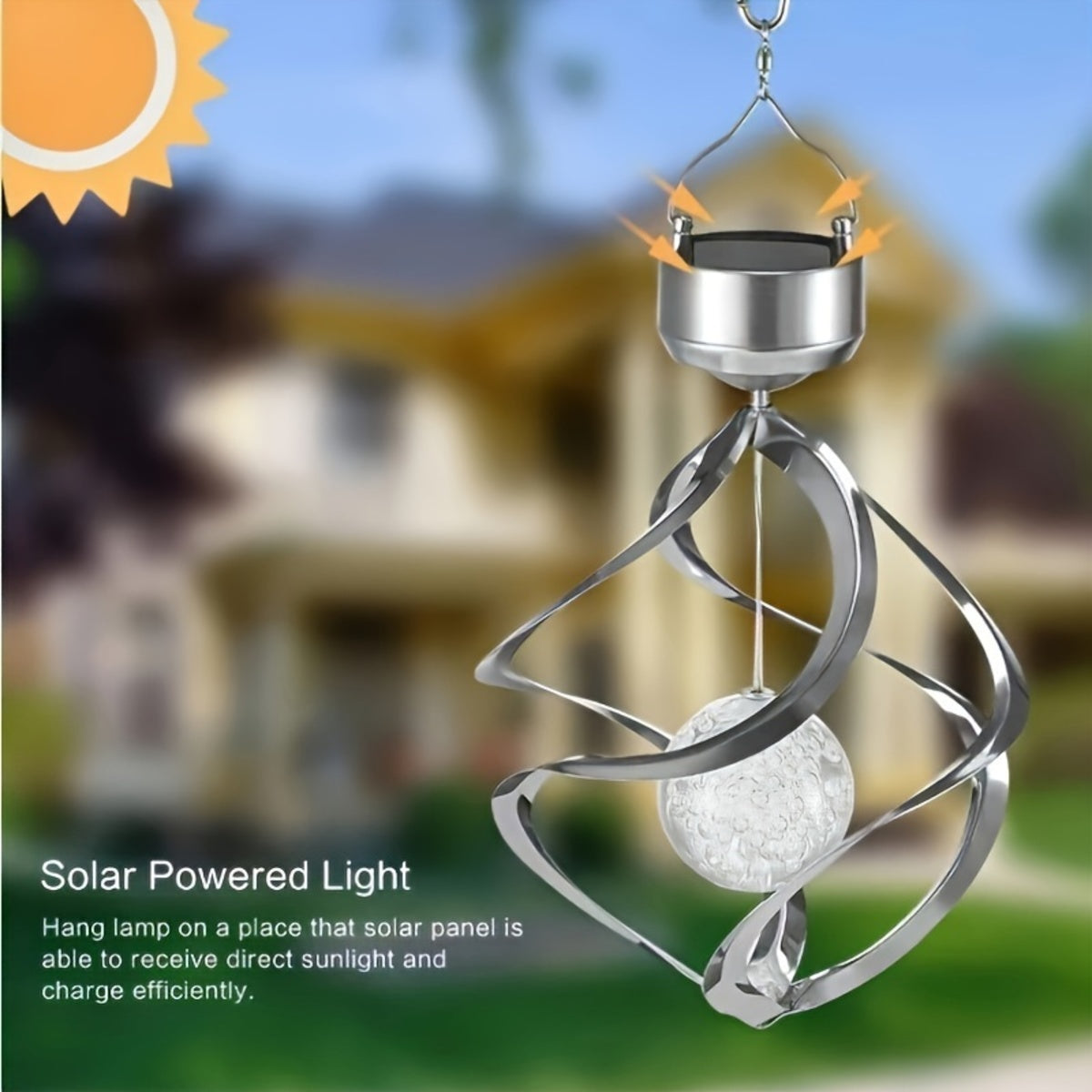 Solar-Powered Wind Chime