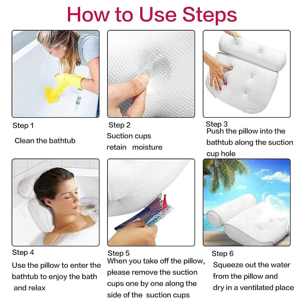 3D Mesh Bath Pillow