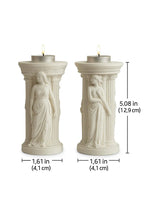 2-Piece Greek Goddess Candle Holder Set 