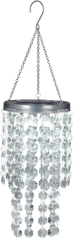 2-Tier Solar Beaded Chandelier