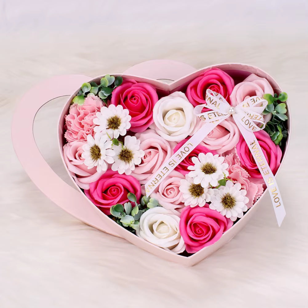 Heart-Shaped Rose Gift Box