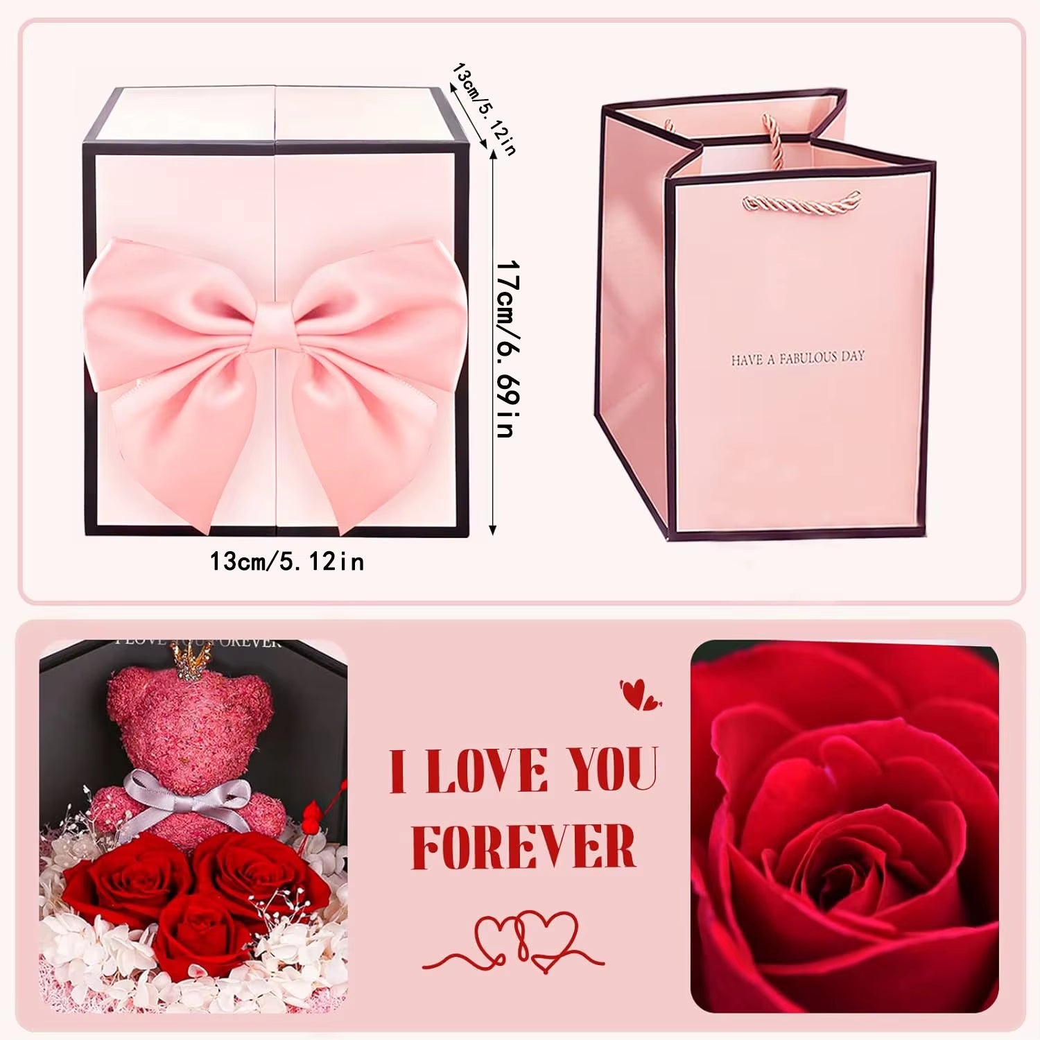 The Rose Bear Gift Box 