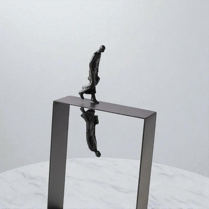 Abstract Reflection Metal Sculpture