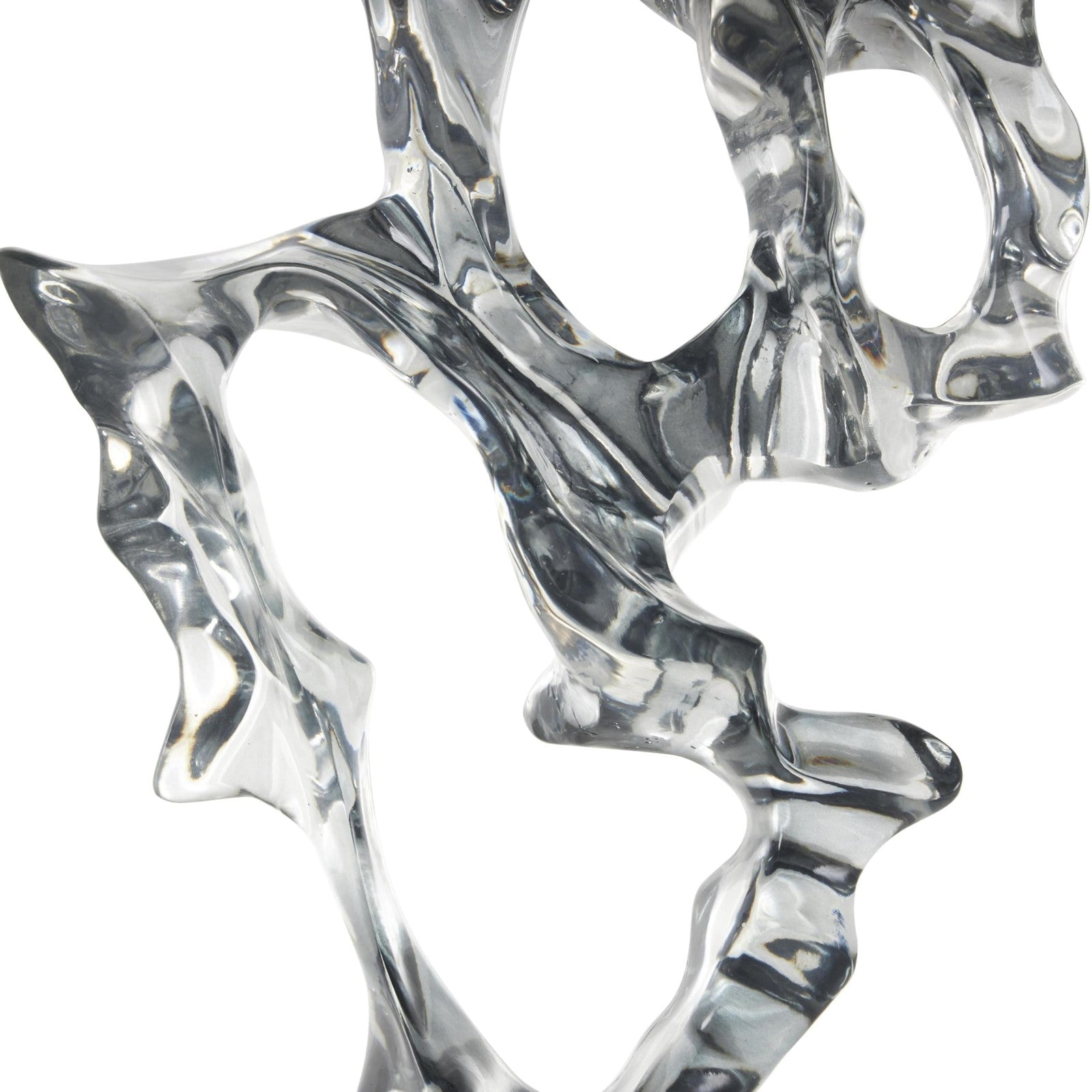 Abstract Asymmetrical Glass Sculpture