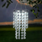 2-Tier Solar Beaded Chandelier