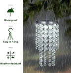 2-Tier Solar Beaded Chandelier