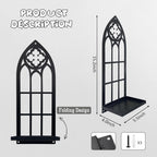 Metal Gothic Wall Sconces Set of Two – Black Iron Gothic Candle Holder Set – Decorative Wall Mounted Pillar & Taper Candle Holder Sconces for Gothic Home Decor, Living Room & Bedroom