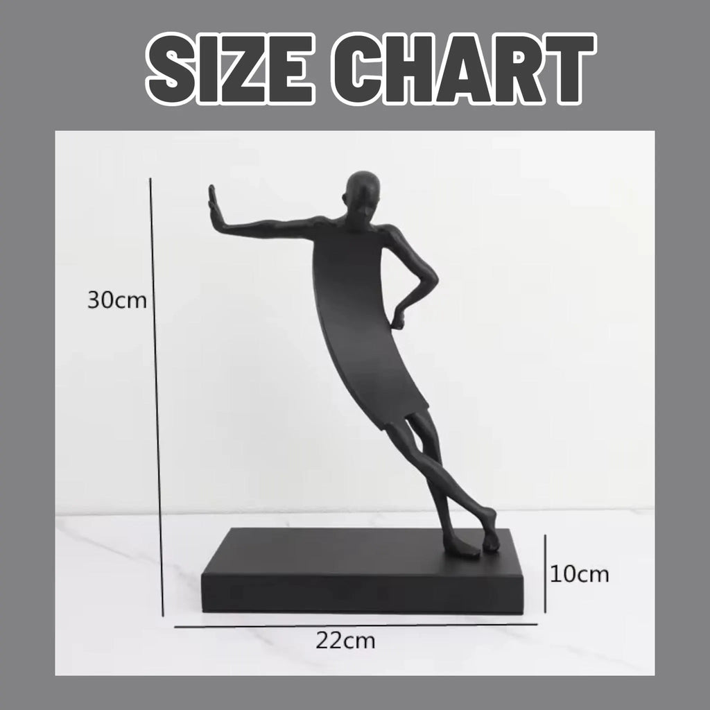 Metal Abstract Human Sculpture