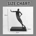 Metal Abstract Human Sculpture