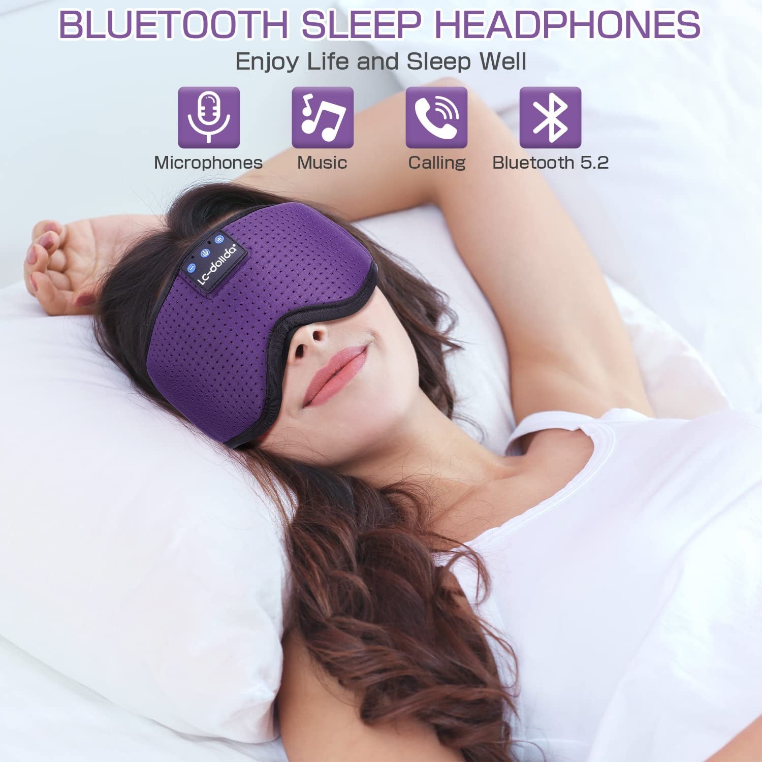 Sleep Mask w/ Bluetooth Headphones