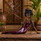 Woman Incense Holder, African Inspired Decor, Stick Incense Burner