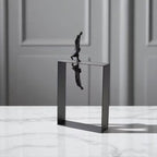 Abstract Reflection Metal Sculpture