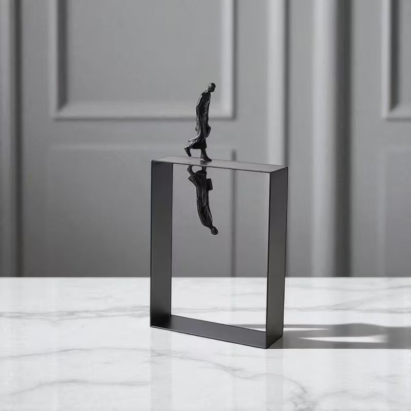 Abstract Reflection Metal Sculpture