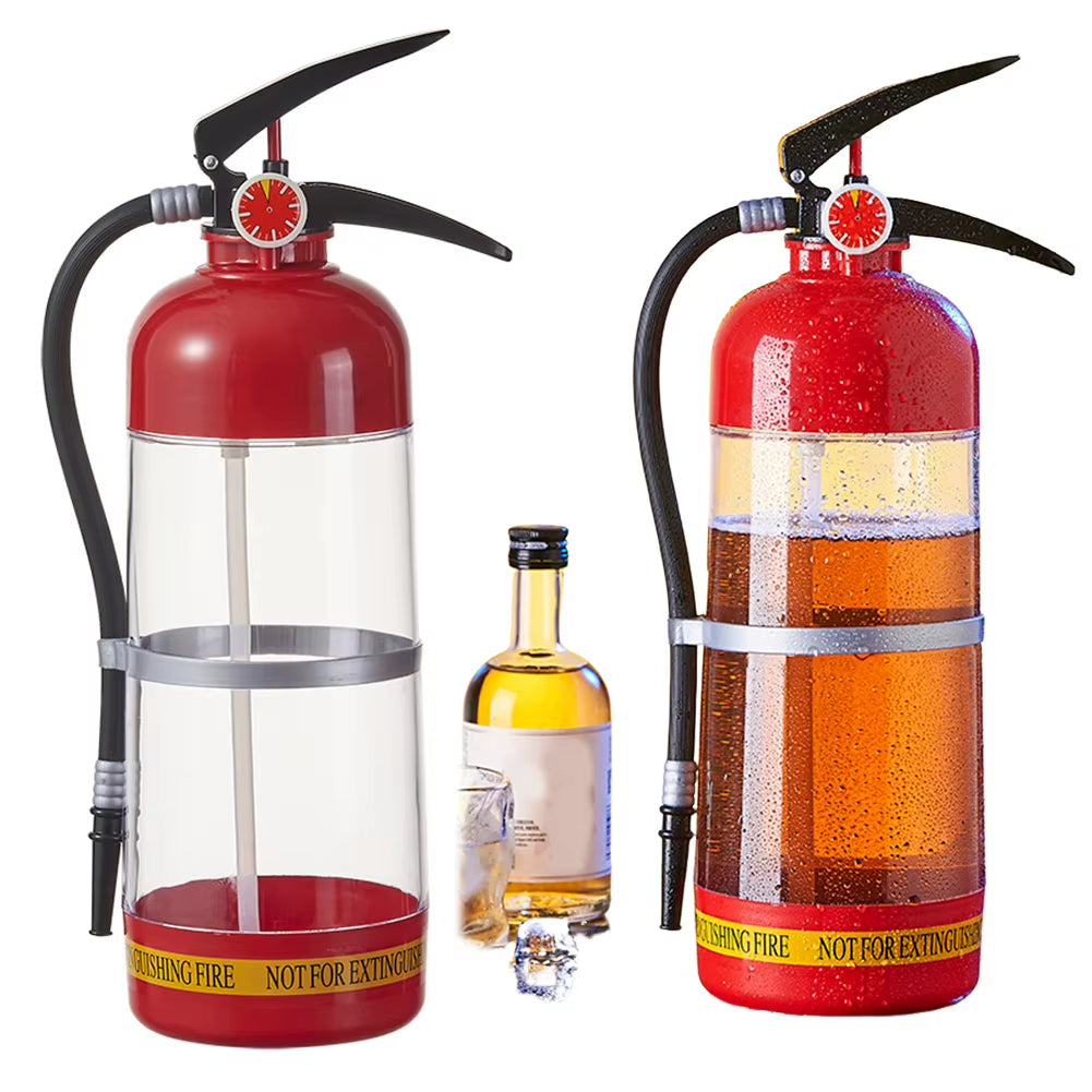 3L Fire Extinguisher Wine & Drink Dispenser – Large Capacity Portable Beer Container & Liquor Dispenser Machine – Novelty Beverage Pump for Bar, Party, Game Night & Gifting