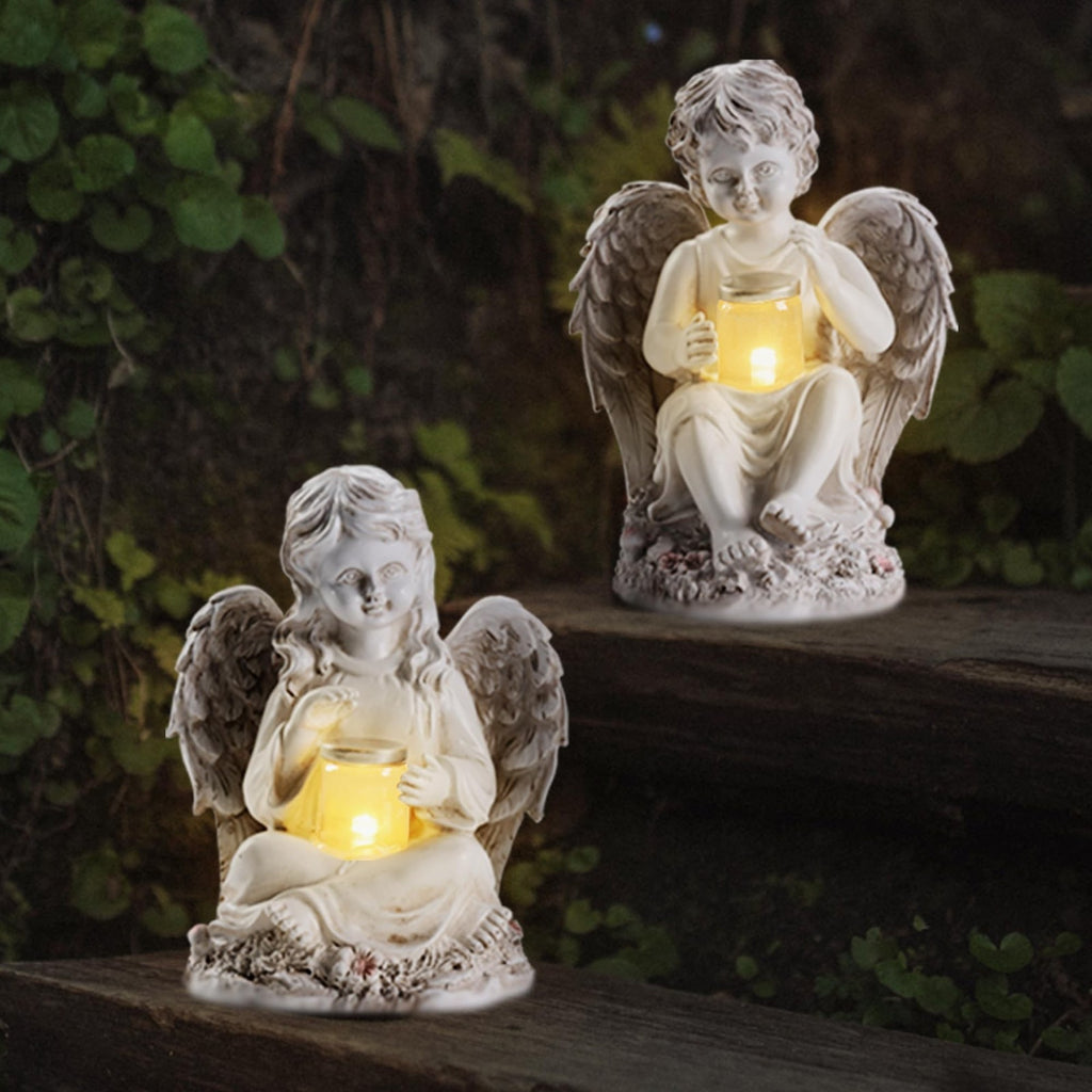 Outdoor Angel Statue Garden Decor, 2 Pack