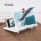 Mobile Phone Screen Magnifier – 12-16 Inches 3D HD Amplifier Projector for Movies, Gaming & Videos – Foldable Pull-Out Phone Stand Enlarger Compatible with iPhone & Android