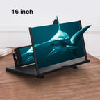Mobile Phone Screen Magnifier – 12-16 Inches 3D HD Amplifier Projector for Movies, Gaming & Videos – Foldable Pull-Out Phone Stand Enlarger Compatible with iPhone & Android
