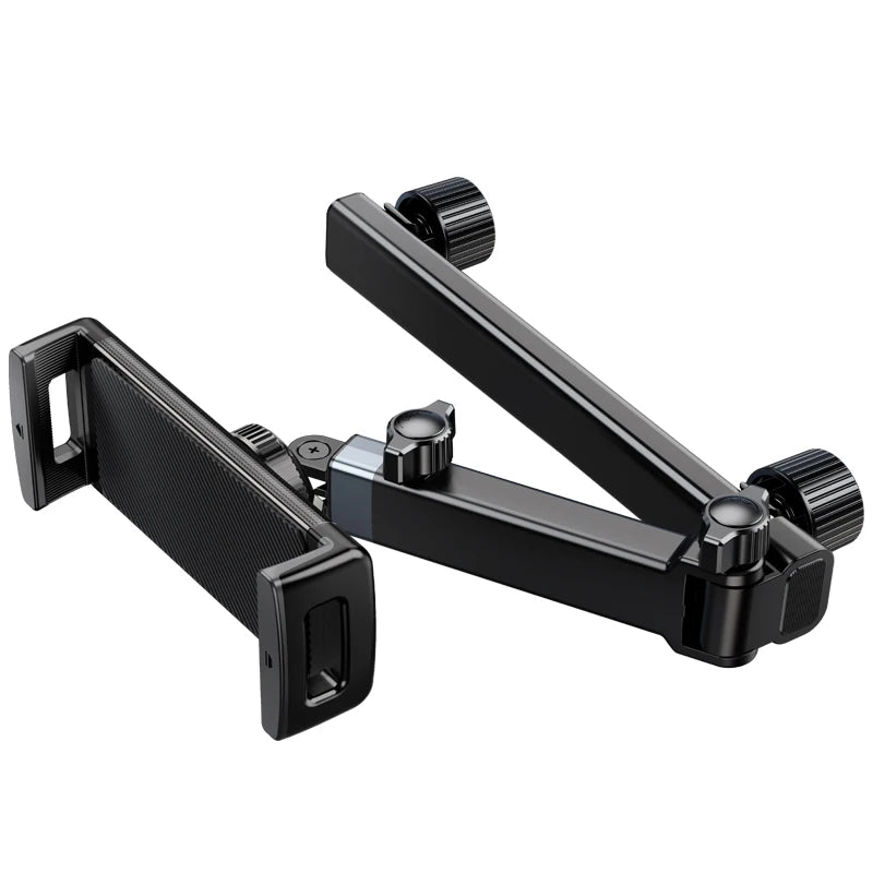 Stretchable Arm Car Headrest Tablet Mount – Rear Seat Back Phone & Tablet Holder for iPad & Samsung 