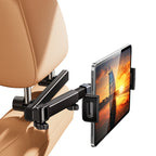 Stretchable Arm Car Headrest Tablet Mount – Rear Seat Back Phone & Tablet Holder for iPad & Samsung 